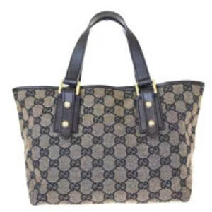Gucci Handbag tote GG brown canvas leather